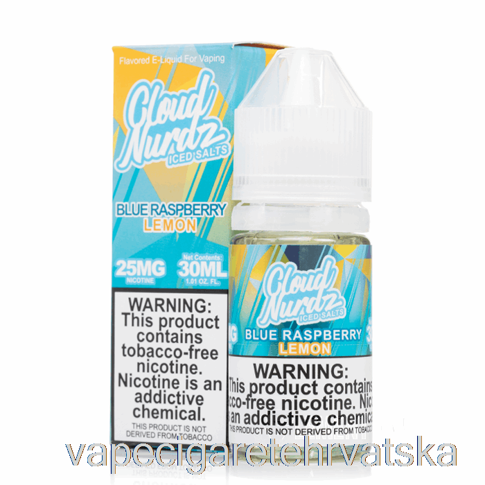 Vape Cigarete Ledeno Plava Malina Limun - Oblak Nurdz Soli - 30ml 25mg